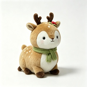 Mochila de Peluche de Reno Personalizada, Juguete de Peluche de Ciervo Navideño, Diseño de Ciervo con Manchas, Tema Invernal, Relleno de Algodón PP, Tamaño 51-99 cm - Product Image 4