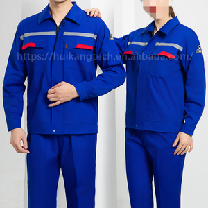 Seragam bengkel Pria & Wanita, setelan mekanik pakaian kerja uniseks dapat bernafas dengan pita reflektif - Product Image 5