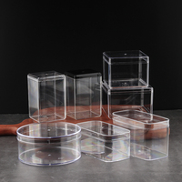 Boîte à gâteau de dessert au tiramisu en matériaux recyclés PET PVC transparent carré pour l'emballage alimentaire