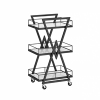 Chariot de rangement professionnel 3 niveaux en acier inoxydable, nouveau design, pour salon de beauté, pédicure, spa, onglerie, salle de bain, maison, bureau