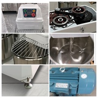 Mélangeur à spirale commercial 20L, bol 21L, capacité 8kg de farine, double vitesse, électrique, pour pâte à pain et pizza, équipement de boulangerie