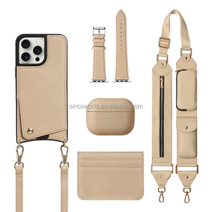 Custodia per telefono in vera pelle con cinturino con tracolla <span class=keywords><strong>a</strong></span> tracolla custodia per cellulare - Product Image 6