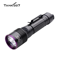 Senter UV TANK007 UV122 Tahan Air, Deteksi Fluoresensi, Lampu Hitam, Lampu Ganda LED, Dapat Diisi Ulang, 365nm