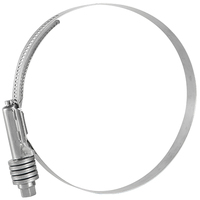 Collier de serrage à vis sans fin robuste en acier inoxydable 304, résistant à la rouille, de type américain