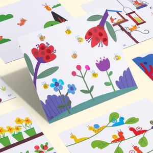 卸売動物DIYおもちゃ絵画活動水彩着色フィンガーペイントフィンガープリント子供のための本教育 - Product Image 3