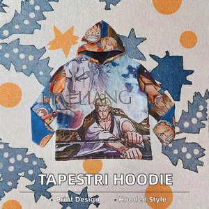 Trending <b>Anime</b> New Fashion Men's Plus Size Spring Anti-Wrinkle Jacquard Woven Polyester/Cotton Regular Fit <b>Hoodie</b> Tapestri - Product Image 2