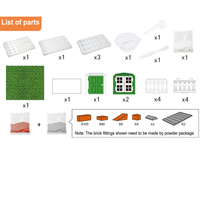 Blocs de construction en pâte de papier créatifs faits à la main PANDAS jouet de jeu vapeur pour manoir éducatif expérience de construction de briques