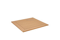 Plateau de table d'extérieur en plastique imitation bois rustique à lattes Lifepursue pour restaurant