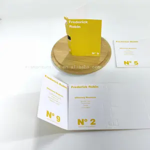 カスタム香水サンプル紙カード折りたたみ紙カード包装2mlバイアルペーパーカード