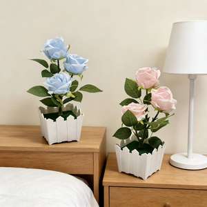 กระถางต้นไม้กุหลาบประดิษฐ์แบบใหม่ ตกแต่ง<span class=keywords><strong>ร้าน</strong></span>กาแฟและโรงแรม - Product Image 3