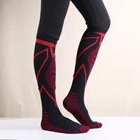 Chaussettes de compression de sport professionnelles élasticité mollet soutien Long Tube éponge bas haut équipage pour le corps extérieur d'hiver