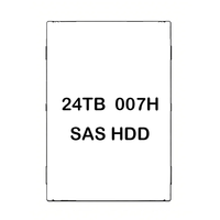 HDD Baru Grosir 24TB 007H X24 3.5" 7200RPM SAS3 12Gb/s 512M Hard Disk Drive Internal Server Enterprise