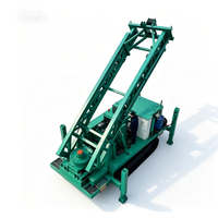 Foreuse de puits d'eau électrique rotative mobile de 300 m, pour forage de 300-1000 mm, géologique, portable, hydraulique, pour forage profond