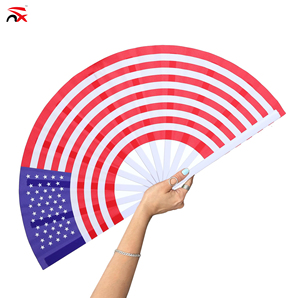 Éventails pliables portables personnalisés USA <span class=keywords><strong>250e</strong></span> anniversaire, drapeau américain, pour mariages et événements sportifs – Vente chaude - Product Image 1