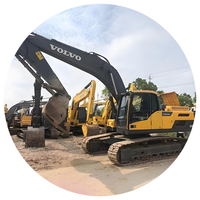 Excavatrice sur chenilles Volvo Ec250 d'occasion, 26 tonnes, Suède, faible nombre d'heures, diesel, hydraulique, excellent état, prête à être expédiée