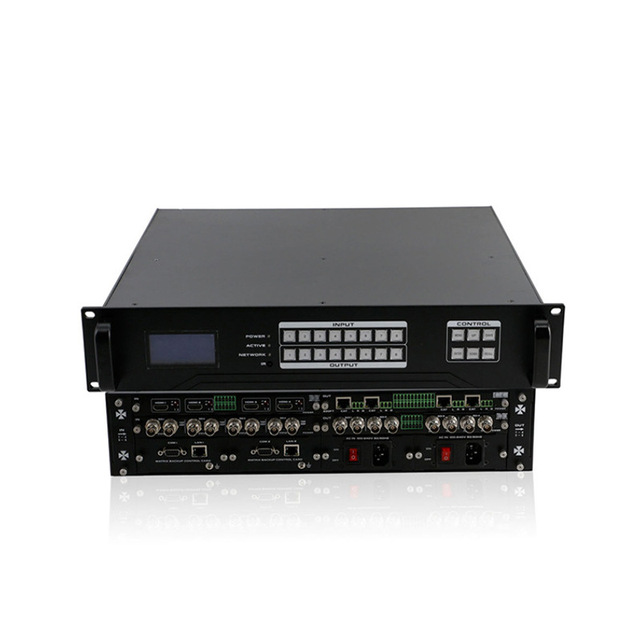 Hardrock HD Mixed Matrix Network Decoding 4K Metal Large Conference Room Seamless Video Processor with Optical/SDI/Connections