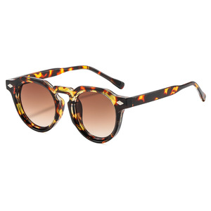 Lunettes de soleil rondes rétro vintage <span class=keywords><strong>noires</strong></span> de haute qualité pour hommes et femmes, protection UV400, anti-lumière bleue, verres de luxe, logo personnalisé - Product Image 3