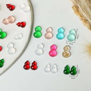 Accesorios de Joyería, Anillo Decorativo Colgante, Base Plana, Pequeña Calabaza, Material de Resina, Fundición Qijun, Estilo Artístico - Product Image 3