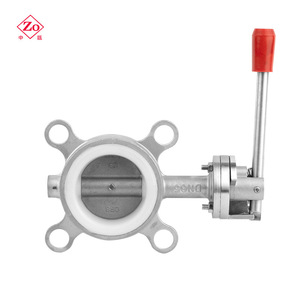 Válvula de Mariposa Manual de Acero Inoxidable 304 con Sello Suave de Silicona, Accionamiento Eléctrico Neumático para Medios de Aceite, Agua y Gas D71X-10P - Product Image 2