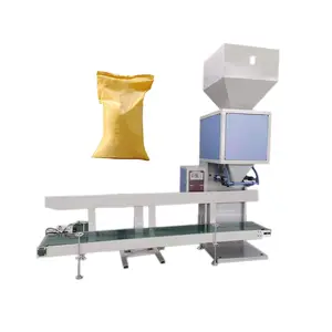 Máquina automática de llenado de bolsas de pesaje 5-25kg Alimentación de frijoles Fertilizante granular Pellet Grano Máquina de envasado de arroz