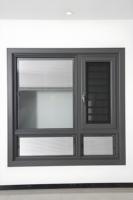 Ventana Abatible de Aleación de Aluminio con Recubrimiento en Polvo, Insonorizada, Impermeable, con Certificación Energy Star, Fácil Instalación para Baño