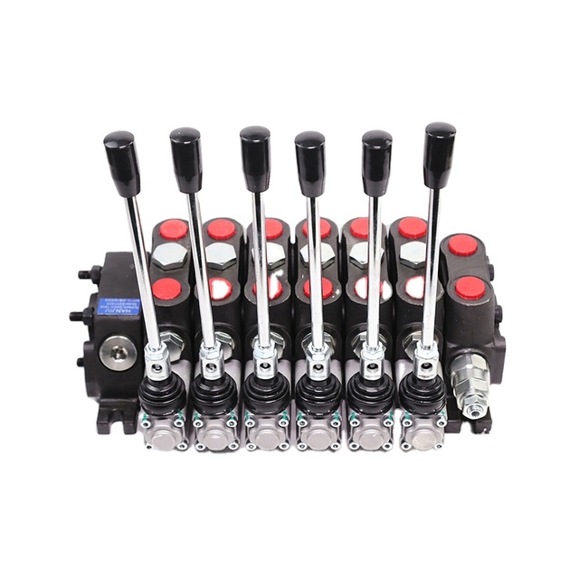 DCV100 100L/M Flow Hydraulic Sectional Control Valve Manual Control