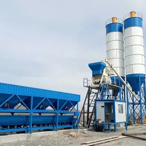 Hengyuan Mini Cement Batching Plant HZS25 35 50m3/h Concrete Batching And Mixing Plant