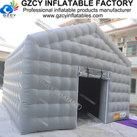 Offre Spéciale caractéristique imperméable de grande partie ou de boîte de nuit de tente gonflable noire portative de 20ft