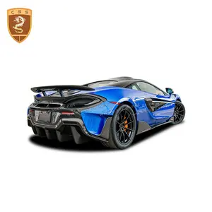 Yükseltme 600lt karbon fiber yan etekler bagaj spoiler P1 hood araba tamponları kuyruk egzoz mclaren 540c 570 gövde kiti