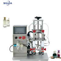 Machine de remplissage semi-automatique de bureau à 2 buses pour flacons de parfum, remplisseuse pneumatique à vide pour liquides cosmétiques et parfums, modèle très vendu
