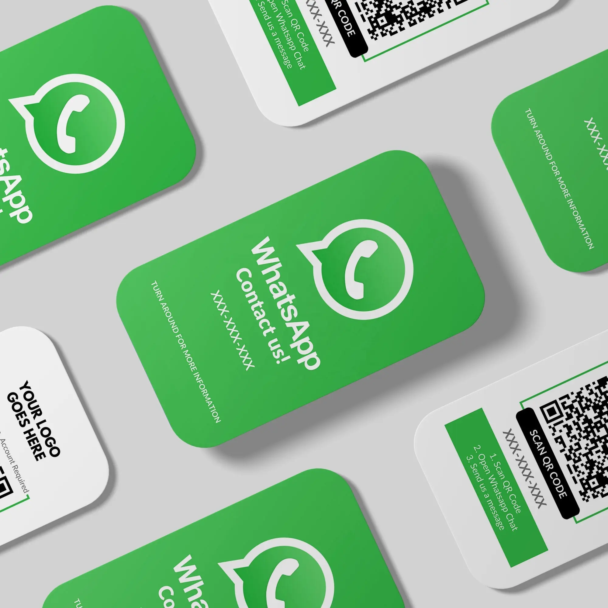 Personalizzare il Logo personalizzato Social Media WhatsApp Nfc biglietto da visita Scan Qr Google Tap Card