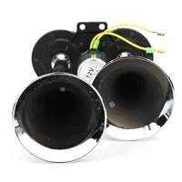 Corne à air pneumatique universelle pour voiture, double trompette, 130 dB, 12 V/24 V, train, voiture, camion, sirène, signal d'alarme de sécurité