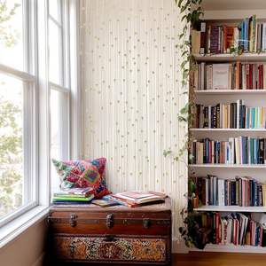 Tenda a Fili Boho <span class=keywords><strong>in</strong></span> Macramè <span class=keywords><strong>con</strong></span> <span class=keywords><strong>Perline</strong></span> per Porta e Armadio, <span class=keywords><strong>con</strong></span> Perle <span class=keywords><strong>in</strong></span> <span class=keywords><strong>Legno</strong></span> per Camera da Letto, Soggiorno e Bagno - Product Image 2