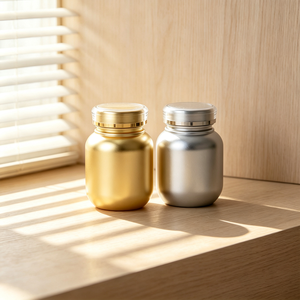 Bouteilles en plastique vides de 100 ml et 120 ml avec bouchon, pour pilules, médicaments, vitamines, capsules, huile, peinture, or, argent, compléments de santé - Product Image 6