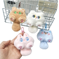 Petite poupée queue chat pendentif broche porte-clés en peluche sac à dos bricolage accessoires lapin ours jouet