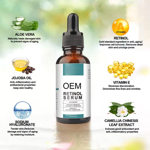 Sérum Anti-Âge Jour-Nuit OEM à l'Acide Hyaluronique, Vitamine C, Acides Aminés, Formule Sans Parfum Stimulant le Collagène et Inhibant la Mélanine - Product Image 3