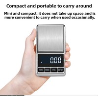 Mini Stainless Steel Electronic Scale Digital Pocket Scale Gram Balance Weight Portable Pocket