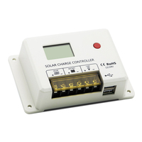 Régulateur solaire PWM 40A Écran LCD 12V 24V 36V 48V Contrôleur de charge solaire automatique