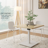Table de travail moderne modulaire en acier inoxydable, à moteur unique, 3 niveaux, ergonomique, réglable en hauteur électriquement