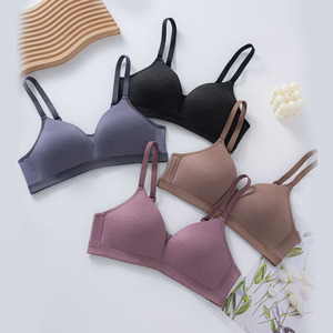Soutien-gorge de sport pour femmes, bralette de yoga, sous-vêtements simples sans couture, petite <span class=keywords><strong>poitrine</strong></span>, soutien-gorge respirant avec armature en acier pour femmes - Product Image 2