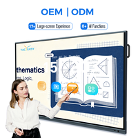Tableau blanc interactif intelligent IR 40 points de 65, 75 et 86 pouces avec Android et Windows, fente OPS, pour l'éducation scolaire, les entreprises et les bureaux (CE FCC)