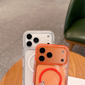 Funda Magnética Transparente para iPhone 17 Pro Max, Antigolpes, de TPU y PU, con Esquinas Reforzadas - Product Image 5