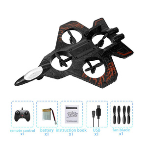 Радиоуправляемый самолет для улицы и дома, 2,4 ГГц, из пенопласта EPP, с LED-подсветкой и функцией удержания высоты - Product Image 2