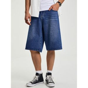 Shorts en jean larges pour homme FOXA, taille mi-haute, coupe décontractée, respirant, en coton, style streetwear Y2K - Product Image 2
