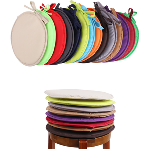 Household <strong>Round</strong> Thickened Sponge <strong>Cushion</strong> Chair Strap Simple Fabric Dining Chair <strong>Stool</strong> <strong>Cushion</strong> Fat <strong>Cushion</strong> Indoor/Outdoor - Product Image 1