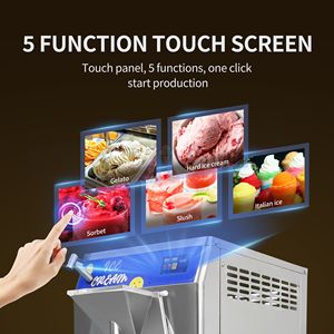Máquina de Helado de Agua Italiano Gelato con Precio de Fábrica, 56L/H, 5 Programas, Lote de Congelador para Malteadas/Natillas Artesanales - Product Image 3