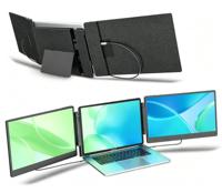 Moniteur portable pour ordinateur portable S3 14 pouces, extension d'écran double, USB 1080P IPS, triple affichage, plug and play pour ordinateur portable