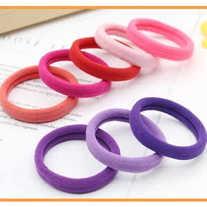 Élastique à cheveux en nylon sans couture de 5 cm, haute élasticité, coloré, pour femmes et filles, usage quotidien, queue de cheval, <span class=keywords><strong>logo</strong></span> personnalisé, vente en gros - Product Image 4