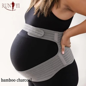 Fascia Addominale Regolabile Traspirante, Cintura Premaman per Supporto Addominale, Fascia per Gravidanza in <span class=keywords><strong>Carbone</strong></span> di Bambù - Product Image 2