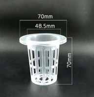 Pot en filet pour jardin hydroponique, pots en maille plastique à fentes pour aquaponie, disponibles en 1, 2, 3 et 4 pouces, pour pots de fleurs et jardinières